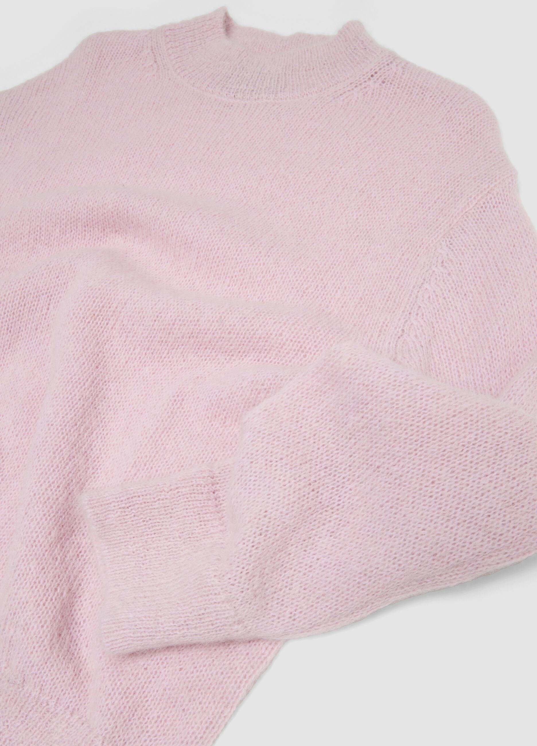 Mohair Crew Neck Light Pink