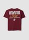 Red pure cotton Miami Heat print T-shirt for boys_4