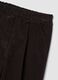Brown ribbed regular-fit stretch cotton trousers_2