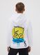 White pure-cotton hooded sweatshirt with Simpsons print for boys_2