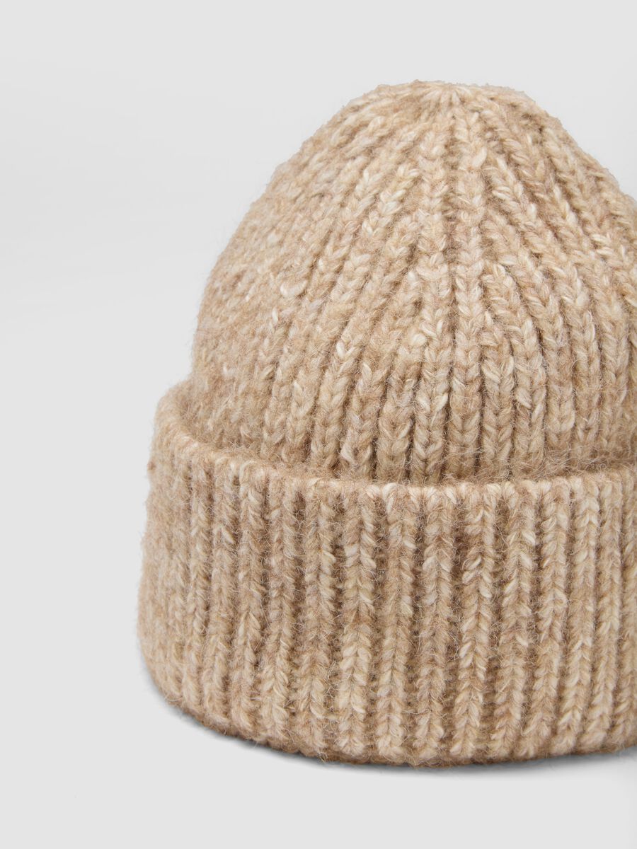 White ribbed wool-blend beanie_2