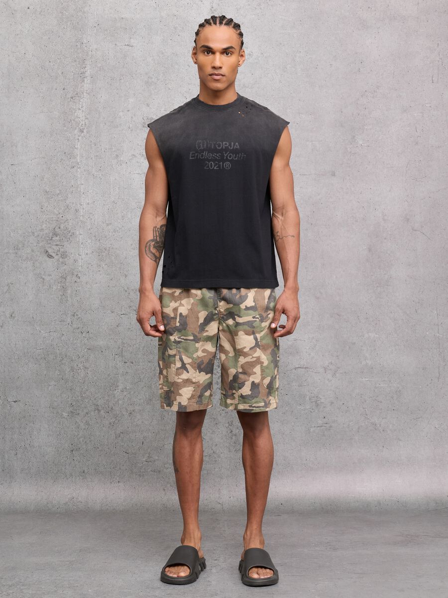 Sunfaded Black Tank Top_4