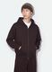 Brown cropped pure-cotton hoodie with oversized fit_1