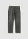 Grey regular-fit jeans in cotton, lyocell and viscose blend_4