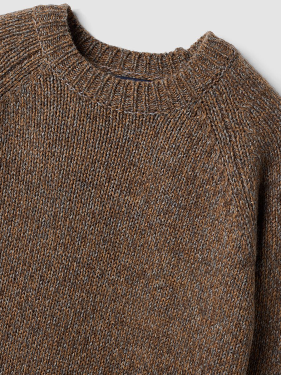 Brown wool-blend crew-neck jumper_2