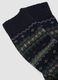 Blue knee-high socks in cotton and stretch wool_2