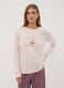 Mauve purple organic cotton crew-neck pyjamas_1