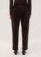 Brown ribbed stretch-cotton trousers with elasticated waistband_3