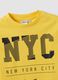 تيشيرت أصفر للأولاد من قطن خالص مع طباعة NYC_2