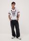 White sports T-shirt with Anaheim Ducks print_1