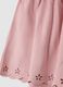 Girl's skirt in pink stretch mixed fabric_3
