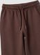 Pantaloni jogger marrone in puro cotone organico_2