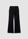Blue stretch cotton flared jeans_0