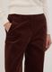 بنطال The Iconic Pants بني من قطن مطاطي مضلّع بقصّة مستقيمة_2