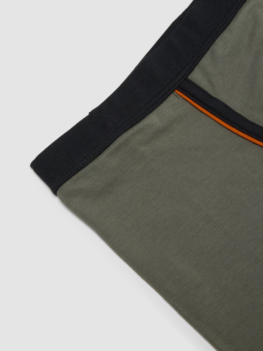 Green organic stretch cotton boxer shorts_3