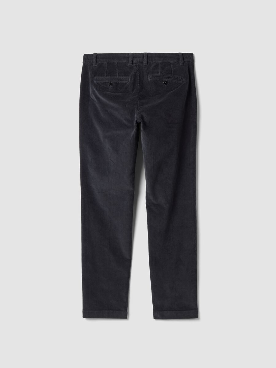 Pantaloni chino grigi in cotone elasticizzato slim fit_2