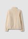 White crew-neck sweatshirt with zip, regular fit_2