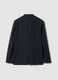 Navy slim-fit stretch viscose twill blazer with peak lapels_6