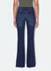 Blue stretch-cotton flared jeans_2
