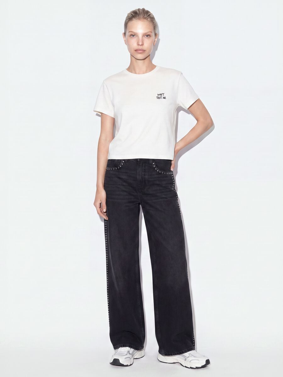 White pure cotton cropped T-shirt with graphic print, regular fit_1
