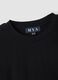 Black crew-neck T-shirt in stretch cotton-modal blend, regular fit_5