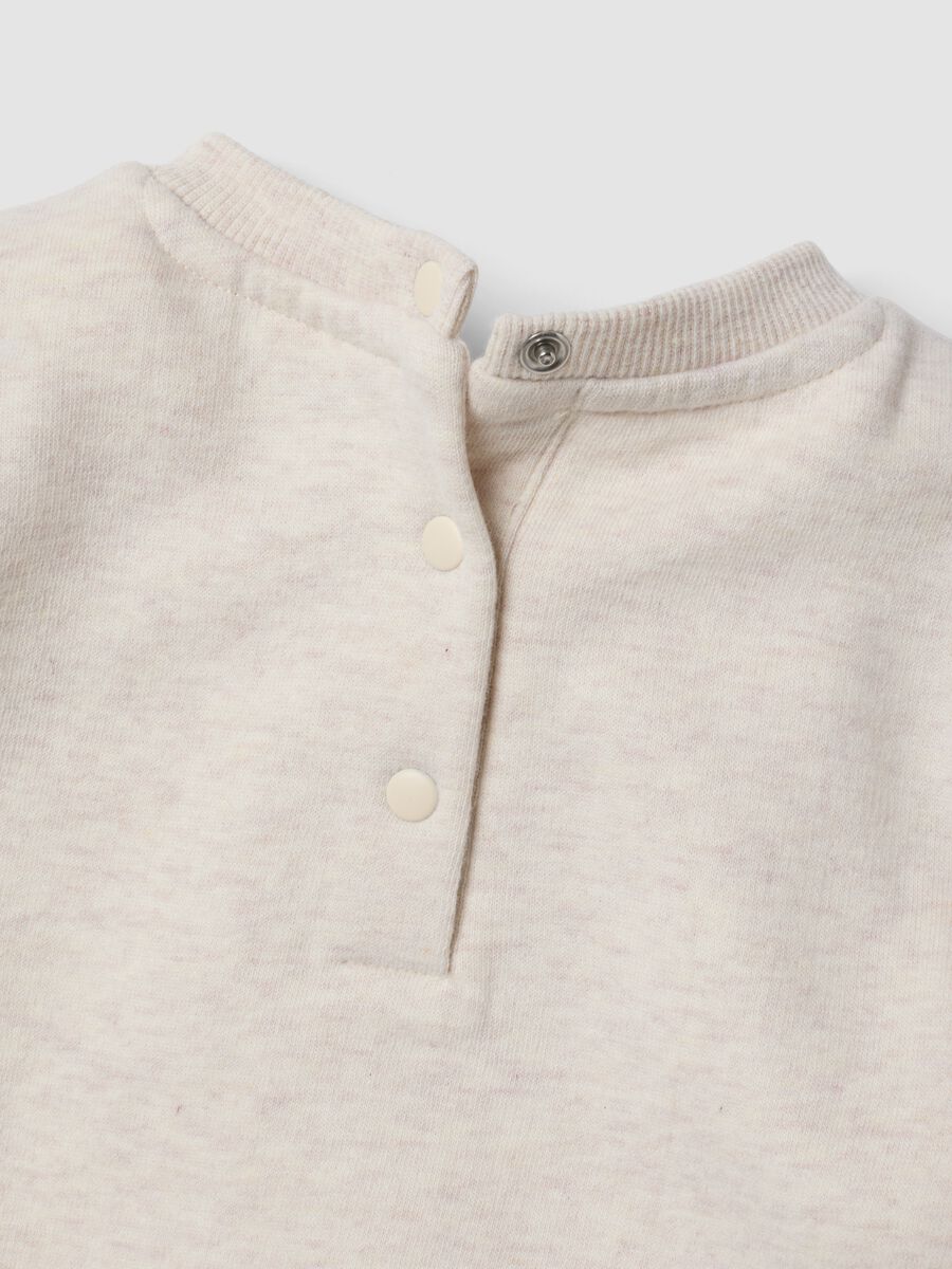 Beige and brown organic cotton-blend set with Bambi print_2