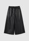 Girls' Black Regular Fit Trousers_0