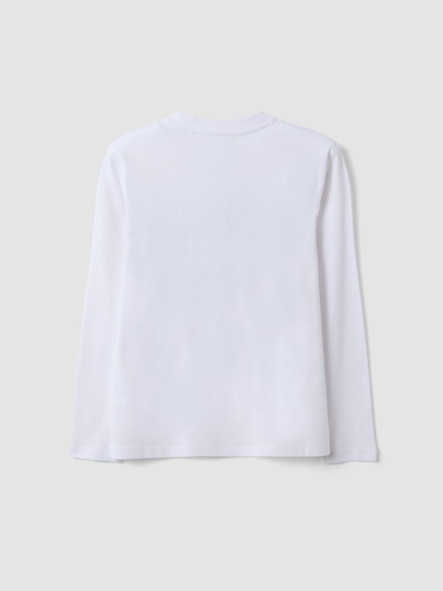 White pure organic cotton T-shirt with &ldquo;Good Game&rdquo; slogan for boys_5