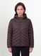 Ultralight purple quilted hooded jacket with zip, regular fit_1