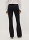 Black flared leggings in stretch viscose Milano stitch_3