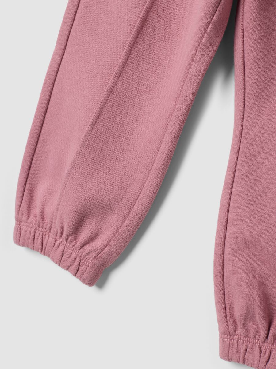 Purple pure cotton jogger trousers_3
