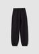 Pantaloni jogger neri in puro cotone_0