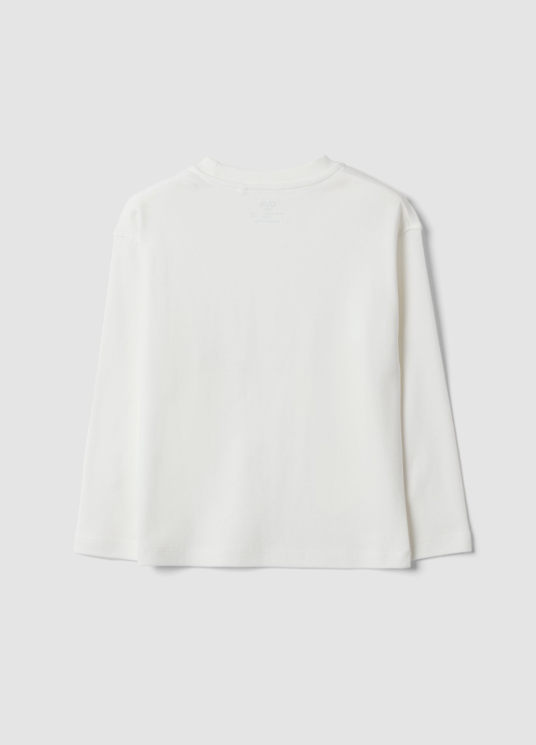 White organic cotton crew-neck T-shirt