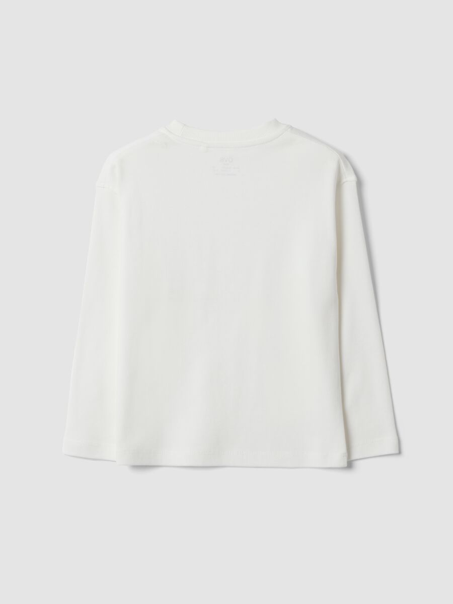 White organic cotton crew-neck T-shirt_1