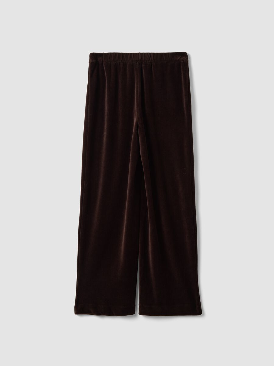 Brown cotton-blend regular-fit tailored trousers_2