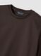 Brown mercerised pure cotton regular-fit crew-neck T-shirt_6