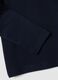 Blue roll-neck T-shirt in pure organic cotton_3