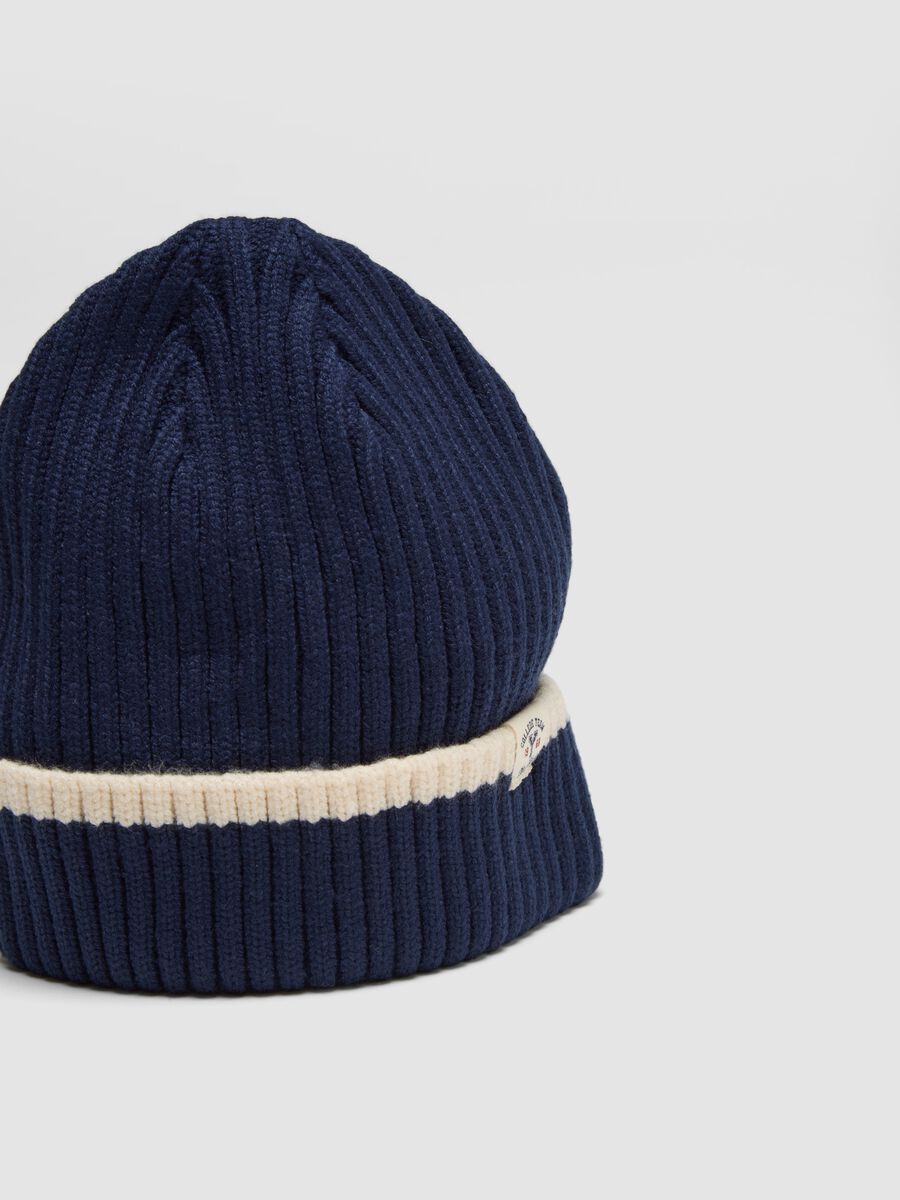 Blue viscose-blend hat and neck warmer set_2