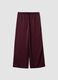 Red wide-leg trousers with regular waist_4