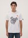 White pure cotton crew-neck T-shirt with Ducati print, regular fit_1