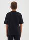 Boys' oversized black pure cotton t-shirt_1