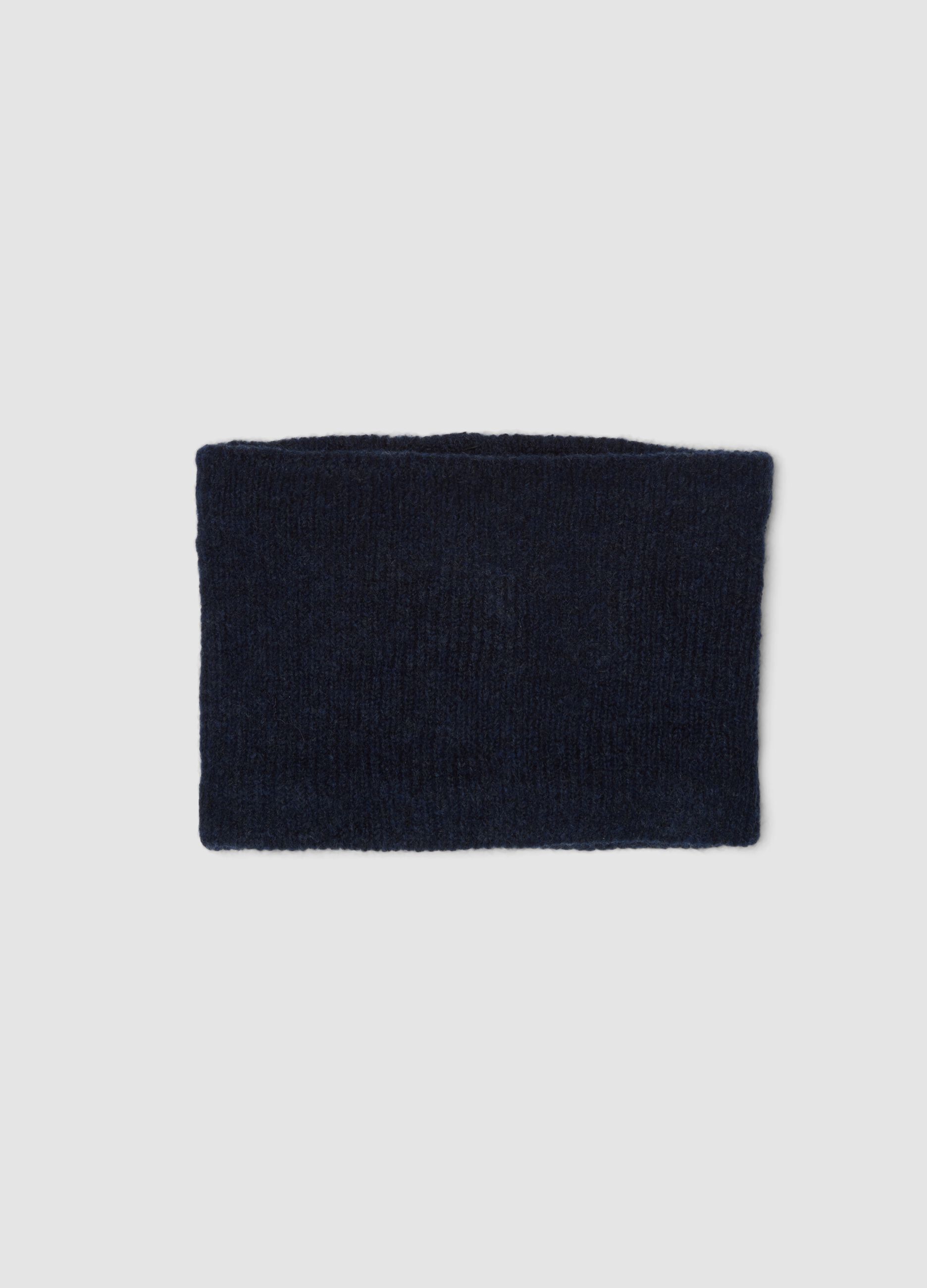 Scaldacollo blu in tessuto elasticizzato