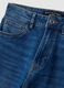 Blue cropped slim-fit denim jeans in stretch cotton and viscose_5