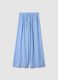 Blue striped pure viscose pajama trousers in regular fit_4