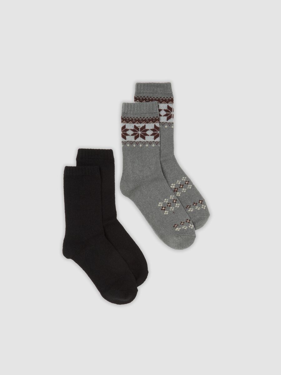 Two-pack of multicolour stretch-fabric socks_0