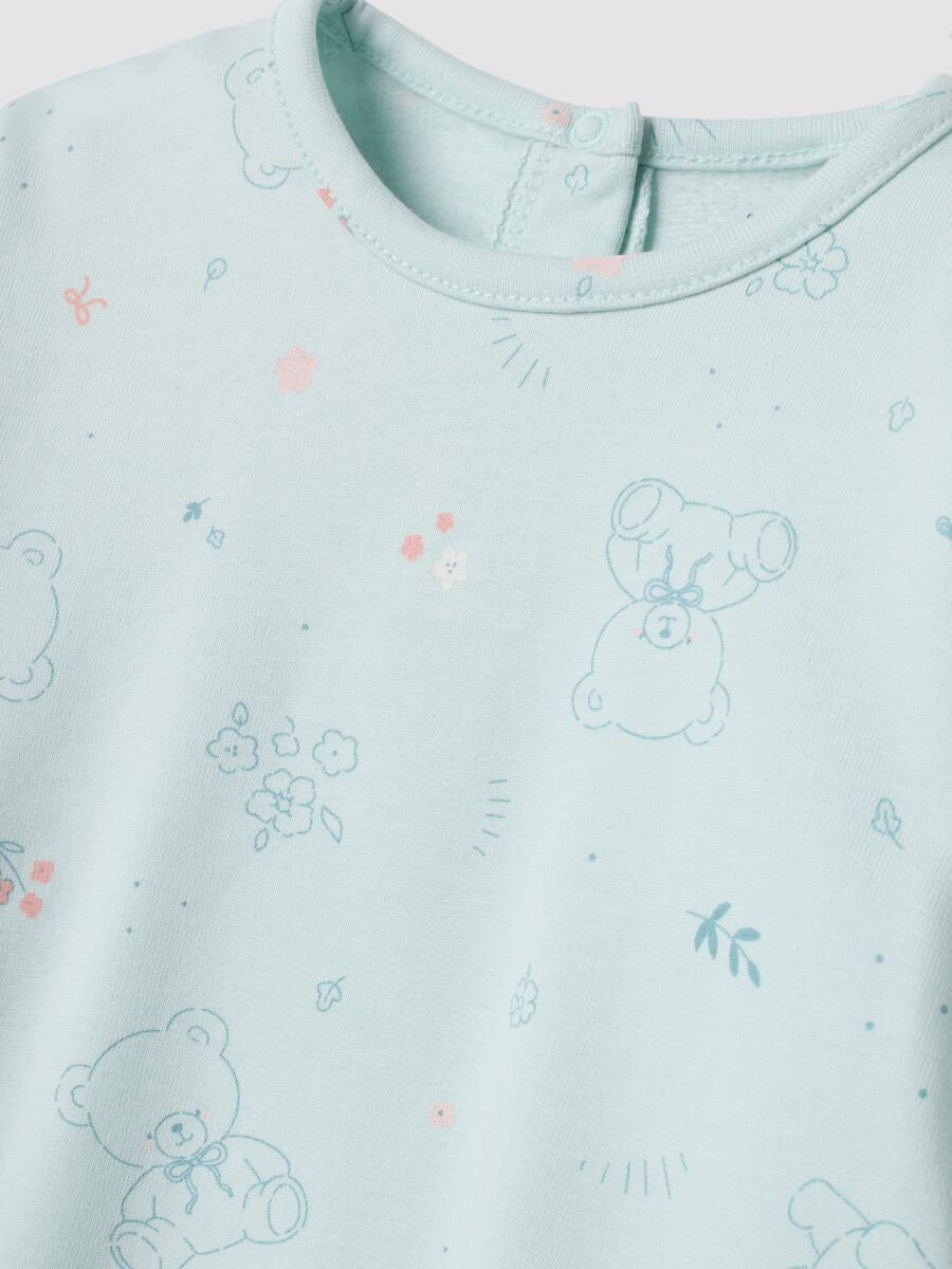 White organic cotton crew-neck pyjamas_3