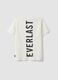 White pure cotton T-shirt with print, regular fit for boys_5
