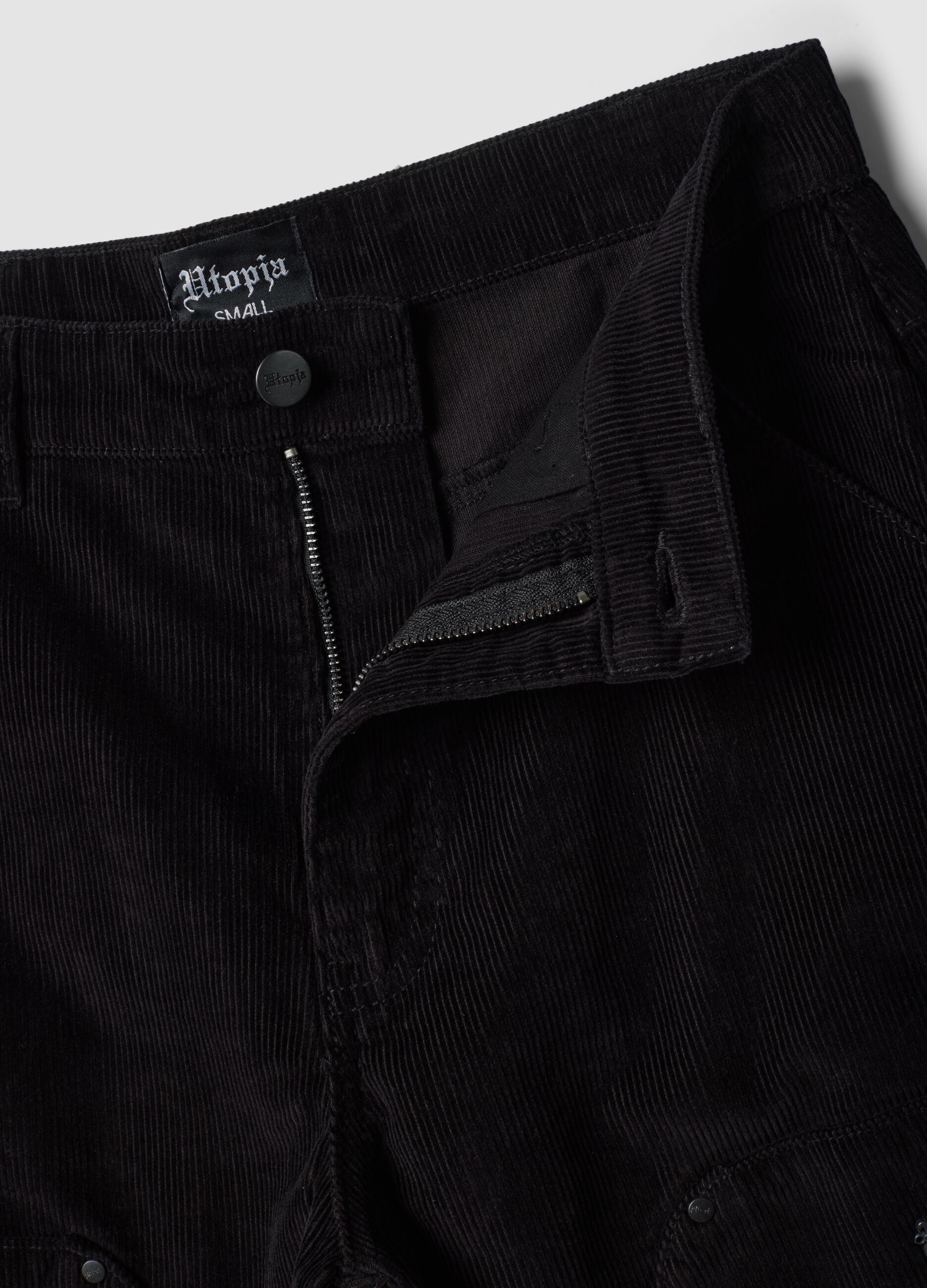 Corduroy Carpenter Pants Black