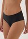 Black stretch-fabric briefs with lace back_3