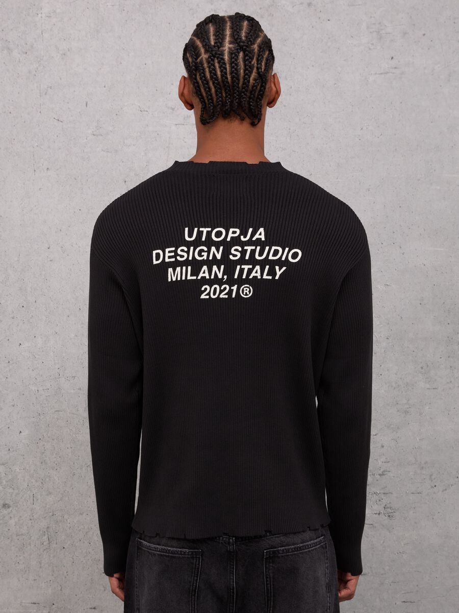 Light Knit Crewneck Black_1
